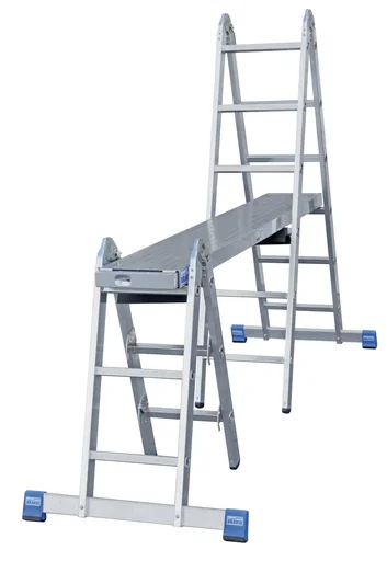 "STABILO Gelenk-Kombileiter, 2 x 3 + 2 x 6, Sprossenleiter image"