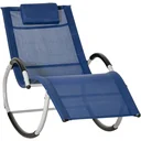 Gartenstuhl mit Schaukelfunktion, blau, 65 x 144 x 83 cm