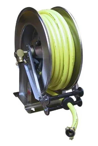 "Schlauchaufroller OSM610 aus Edelstahl mit 20 m PVC-Gewebeschlauch image"
