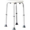 Badehocker rund weiß