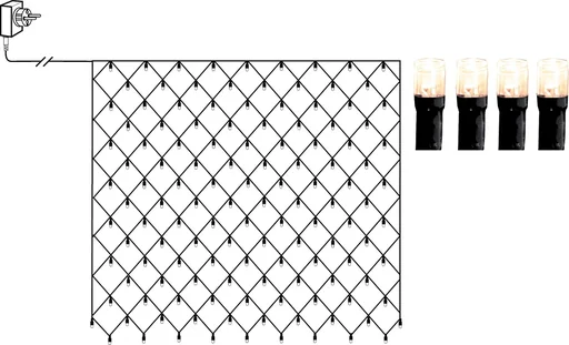 LED Lichternetz 3x3 Meter