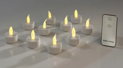 "LED Teelichter mit Fernbedienung - 10 Stück image"