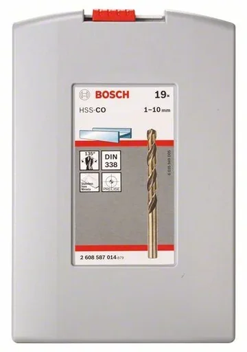 "Metallbohrer-Set HSS-Co ProBox, DIN 338 (Kobaltlegierung), 110 mm, 19-teilig image"