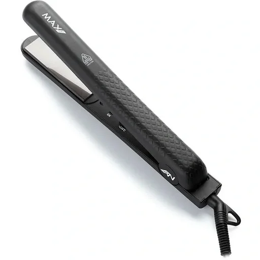 "Max Pro Gloss Stylingzange Schwarz inkl. Hitzeschutzmatte & Schutztasche image"
