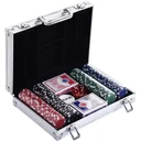 Pokerkoffer Pokerset 200 Pokerchips 2 x Kartenspiel 5 x Würfel 1 x Alukoffer 4 Farben 29,5 x 20,5 x 6,5 cm 11,5 g/Chip