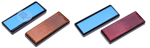 "Reflektor, orange, eckig 2 Stück image"