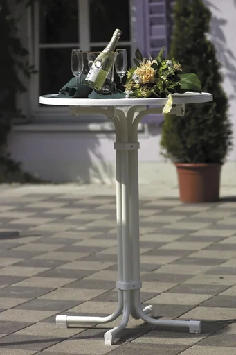 "Stehtisch „Multiflex“, klappbar, Weiß image"