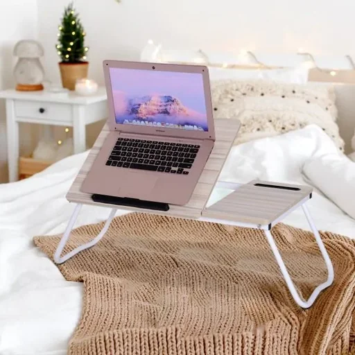 "Laptoptisch Betttablett Betttisch Frühstückstisch Serviertablett Lesehalter faltbar verstellbar image"