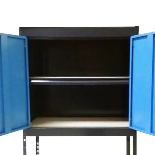 "Steckregalschrank mit 2 Türen und 2 Böden, variabel Aufzubauen image"