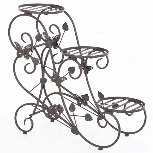 "Dreistufiges Blumenständer bronze image"