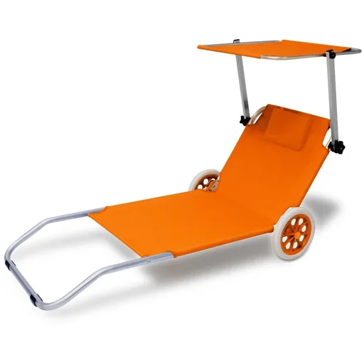 "Liege Mobile Kreta Orange Aluminium mit 2 Rädern image"