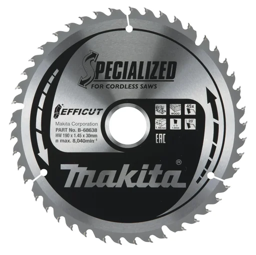 "EFFICUT Sägeblatt 190x30x45Z image"