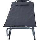 Sonnenliege Hängematte klappbar Grau 227x94cm