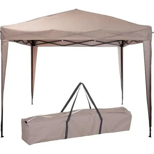 "Pro Garden Easy-up Party-Zelt - 3x3m - faltbar - Taupe image"