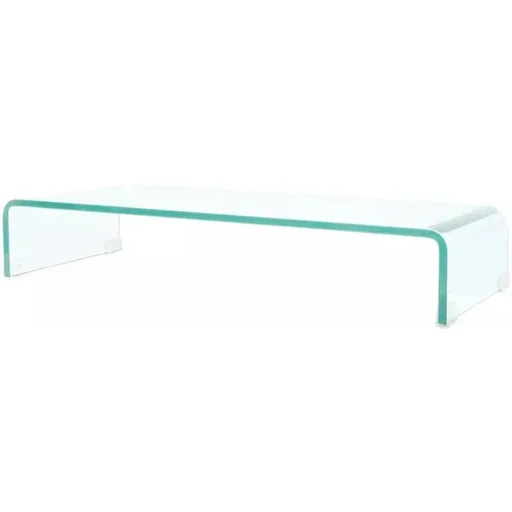 "TV-Schrank/Monitorerhöhung transparent 80x30x13 cm Glas image"