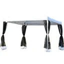 Faltpavillon Faltzelt mit Seitenwänden 3x3m Weiß