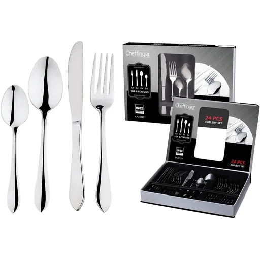 "Besteckset - 24 Teile - Rostfreier Stahl image"