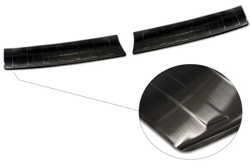 "Edelstahl Ladekantenschutz, Mokka II B, 2020>, graphite/black, Erstausrüster Qualität, gebürstet image"