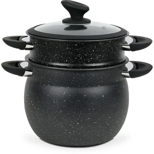 "Couscous-Pfanne - 6L - Schwarz - 26x26x26 Cm image"