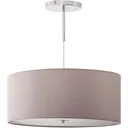 LED Deckenleuchte mit integriertem Dimmer Hellgrau+Silber+Weiß