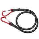 Gummiband mit Karabiner 100cm x 10 mm - Schwarz