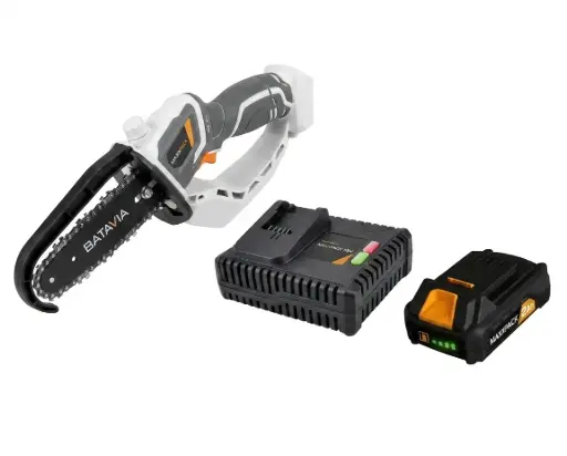 "Nexxsaw Starter-Set 18 V Einhand-Kettensäge (2,0 Ah Maxxpack-Akku + 4 A Schnellladegerät) image"