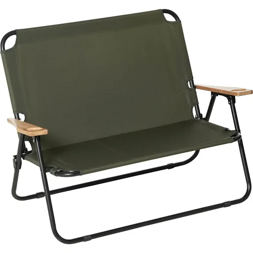 "Campingstuhl 2-Sitzer klappbar tragbar Gartenstuhl Regiestuhl Klappstuhl mit Getränkehalter für Outdoor Picknick Wandern image"