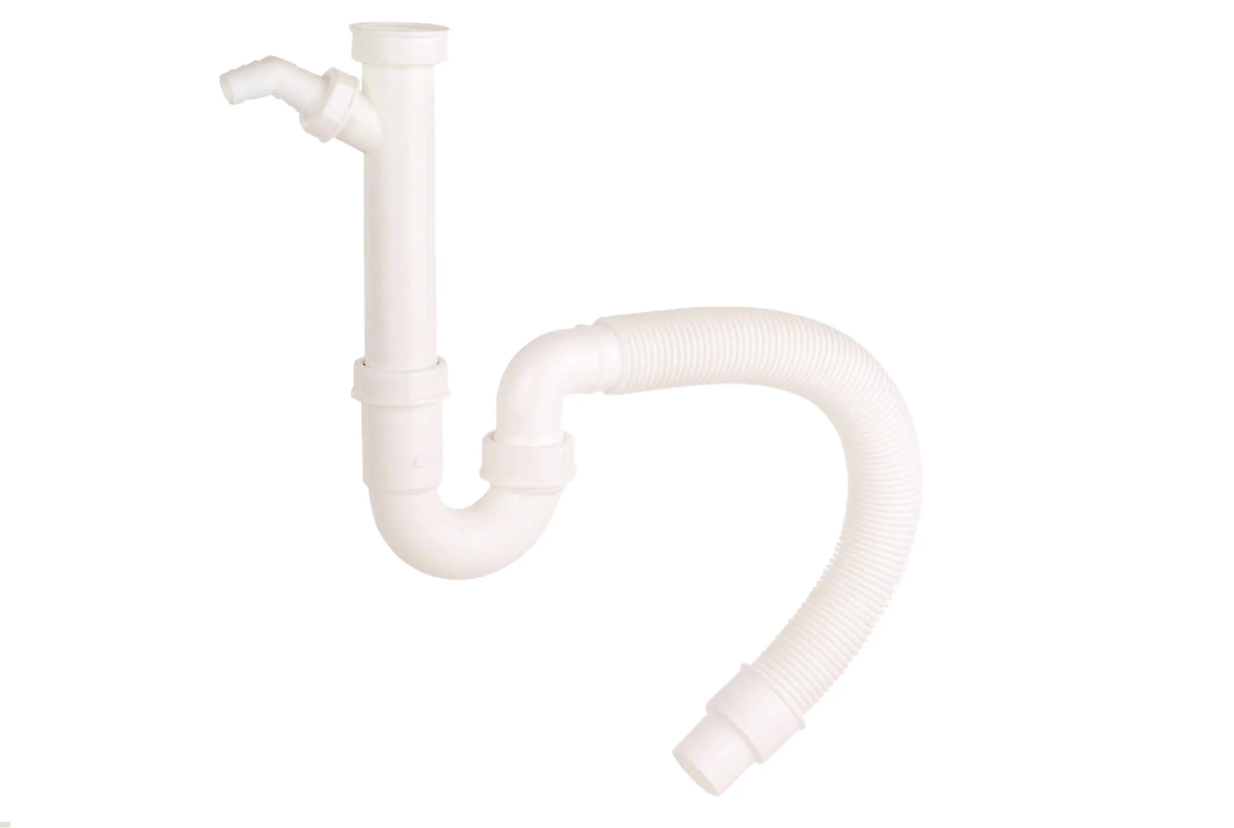 Flex- Spültisch- Röhrensiphon, 1 1/2" mit 3/4" Geräteanschluss