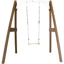 Einzelschaukel Braun/Weiß