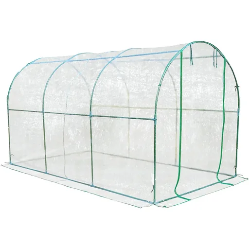 "Foliengewächshaus 3,5x2x2m transparent mit Stahlrohrrahmen image"