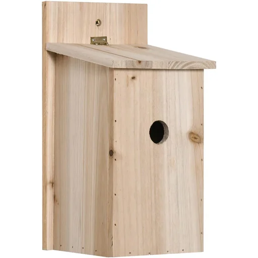 "Vogelhaus - mit aufklappbarem Dach - Kiefer - 15 x 14 x 30 cm image"