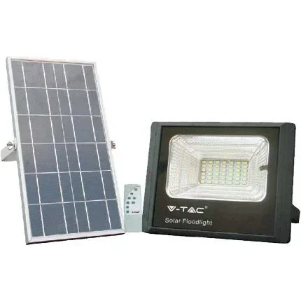 "VT-25W Solarscheinwerfer mit separatem Solarpanel - 12W - 550 Lumen - 4000K - Solarenergie image"