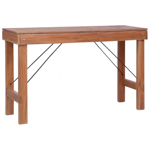 "Wandtisch klappbar 130x40x80 cm Massivholz aus recyceltem Holz image"