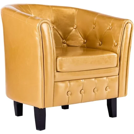 "Schalensitz Kunstleder gold image"