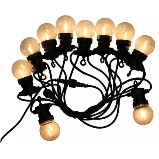 "VT-71510 LED-Piercing-Kabel - 5 Meter - Mit Stecker - 10x 0,6w LED-Lampen image"