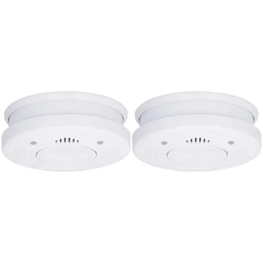 "2x Optischer Rauchmelder 10 Jahre Lebensdauer - 85 dB - Weiß image"