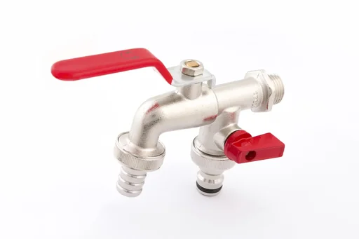 "DUO-Doppel-Kugelauslaufhahn 1/2" image"