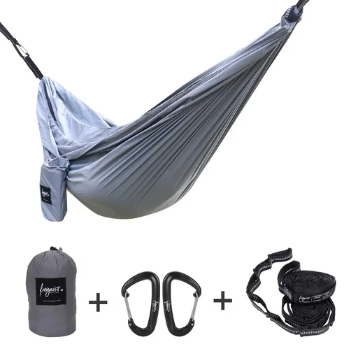 "XXL Hängematte 300 x 200 cm, grau image"