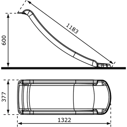 "Sky120 Rutsche Weiß - 118 cm image"