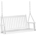 Hängebank mit Ketten Weiß