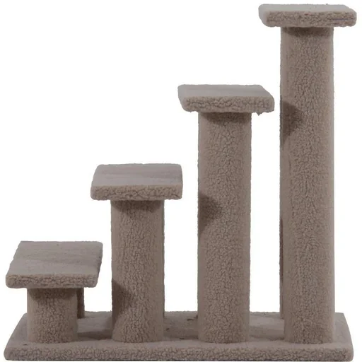 "Tiertreppe Katzentreppe Hundetreppe 4 Stufen Hellbraun image"
