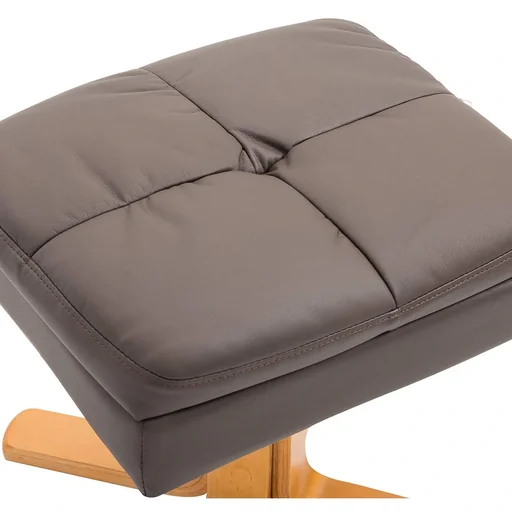 "Relaxsessel Fernsehsessel mit Hocker Liegefunktion Braun image"