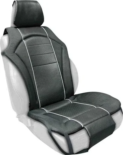 "Premium Sitzauflage, Lederlook schwarz image"