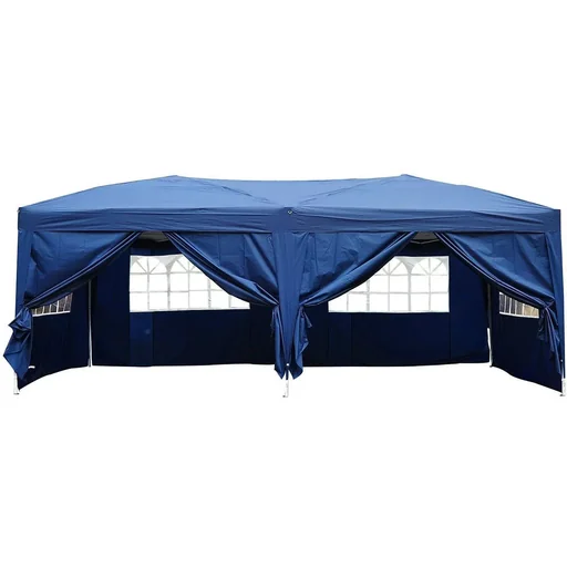 "Faltpavillon 3x6 Wasserabweisend Blau Stabil Outsunny image"