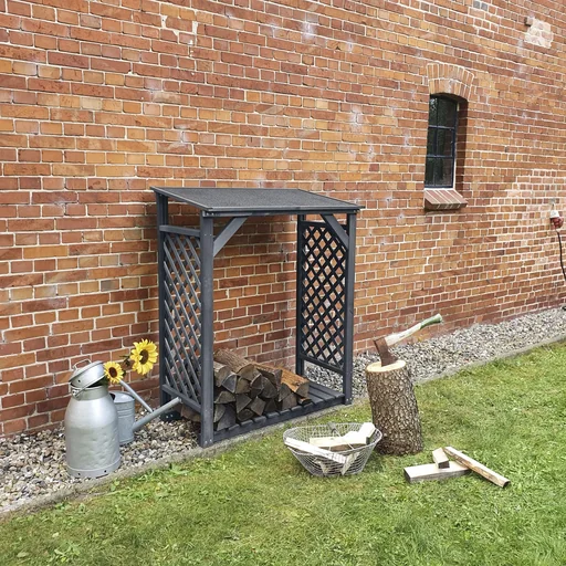 "Kaminholzregal "Speyer" anthrazit image"