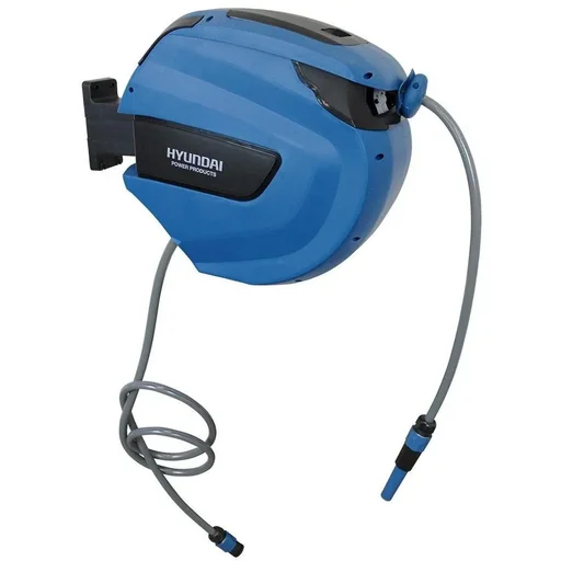 "Automatische blaue Wandschlauchbox - 30m x 12mm - 180 ° C drehbar image"