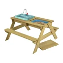 Spielwaren Holz Kinder Picknicktisch 89x94x51 cm Natur