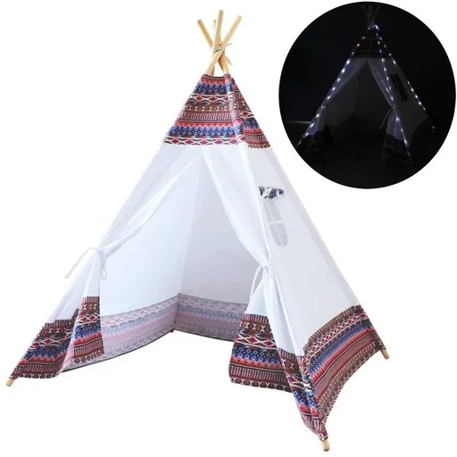 "Tipi Zelt Farbe LED Multi / Weiß image"