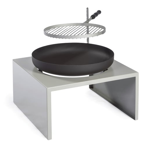 "Feu du Jardin Feuerschale MODERNE silber image"