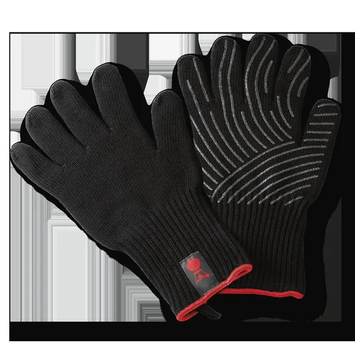 "Grillhandschuh-Set mit Silikon-Griffflächen, Schwarz (L / XL) image"